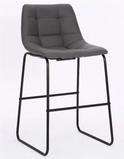 Chaise de bar en fer et cuir